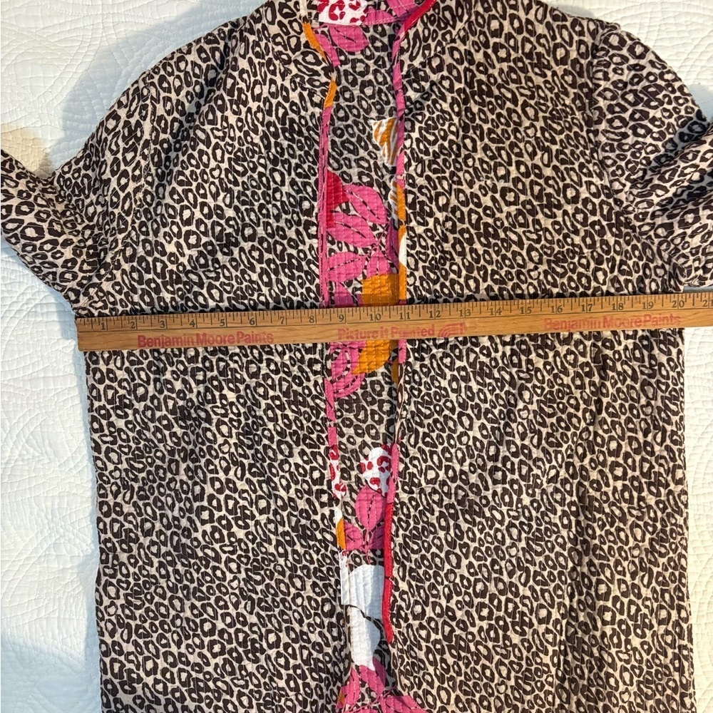 Animal Print Jacket  Quilted Blazer Reversible and Dark Floral Print - Picture 7 of 13